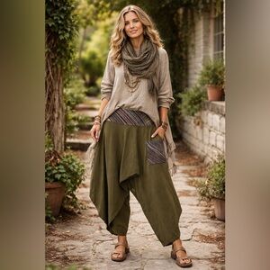 Lagenlook Bohemian and effortless pants Ethereal Earthbound Harem